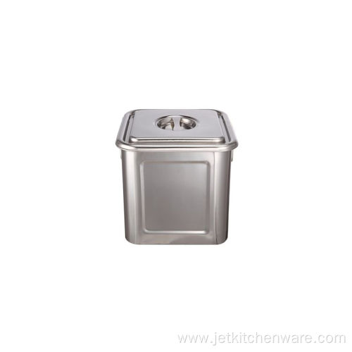 Stainless Steel Square Soup Barrel